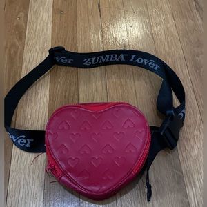 zumba wear heart fanny pack